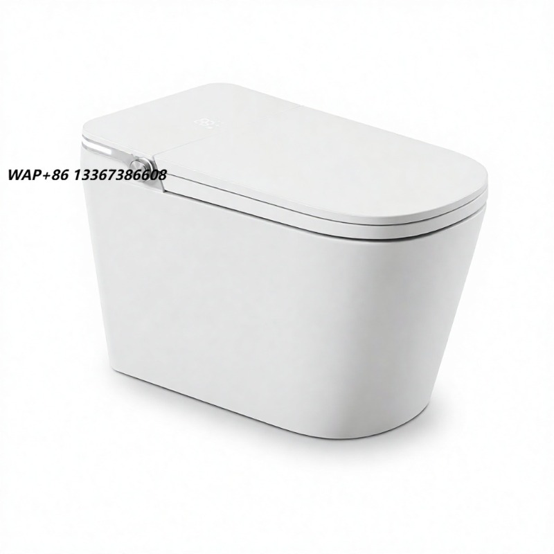 Smart Home Hotel - White Smart Toilet Square Bowl Floor