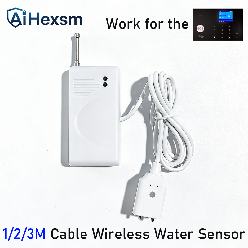 Wifi Water Leak Detector - 1/2/3meter Wireless 433MHz Water Leak Alarm