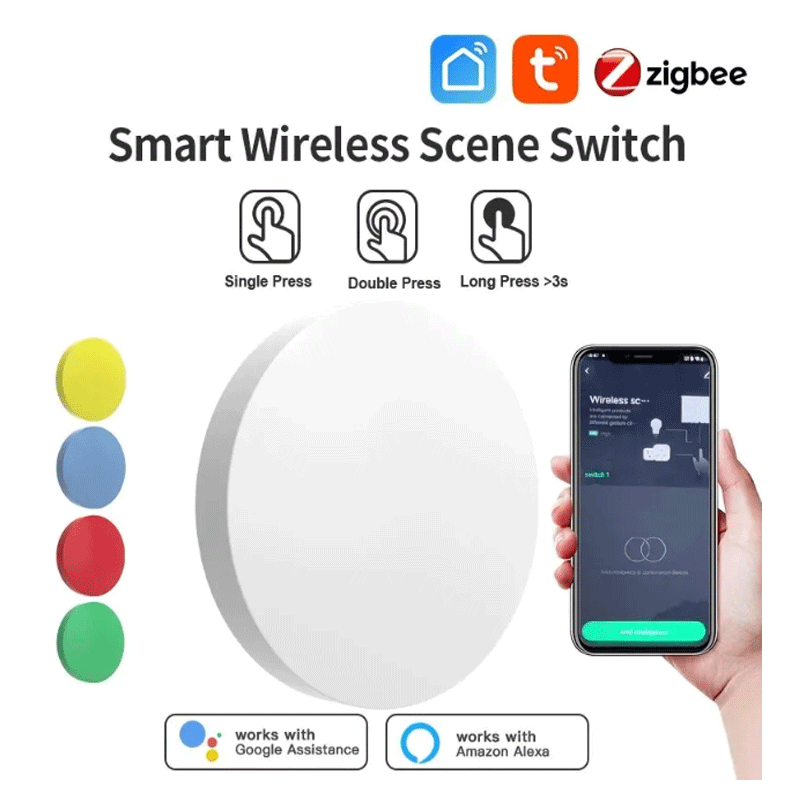 Tuya ZigBee Smart Wireless But - Smart Home Assistant ulasan dan harga
