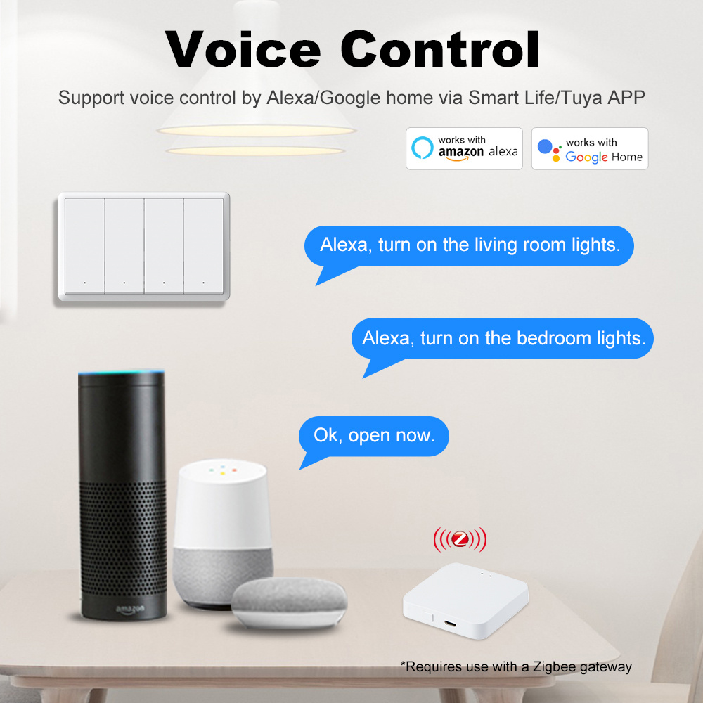 Manhot Smart zigbee Switch No  - Smart Light Switch ulasan dan harga