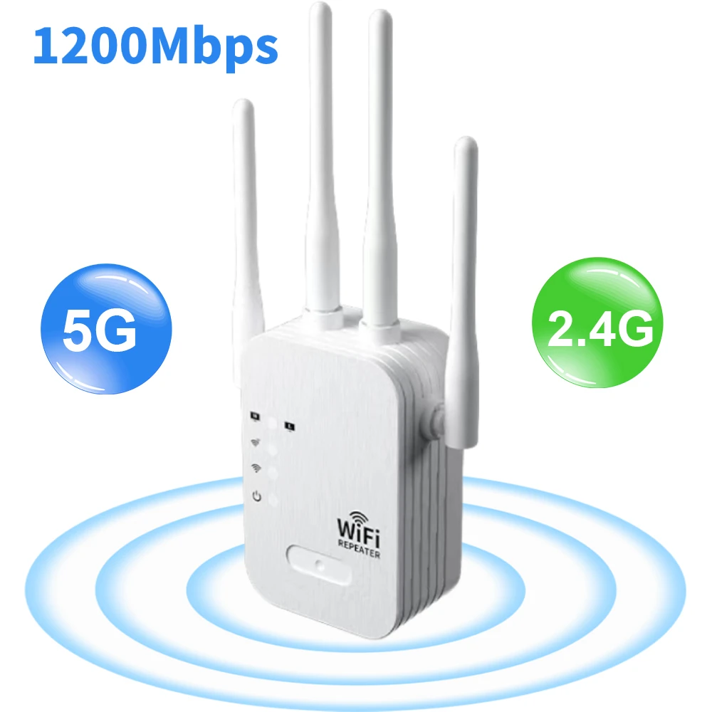 1200Mbps WiFi Repeater Wireles - Smart Home Router ulasan dan harga