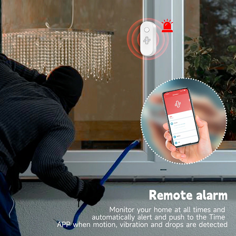 Tuya WiFi Vibration Detector G - Door Window Sensor ulasan dan harga