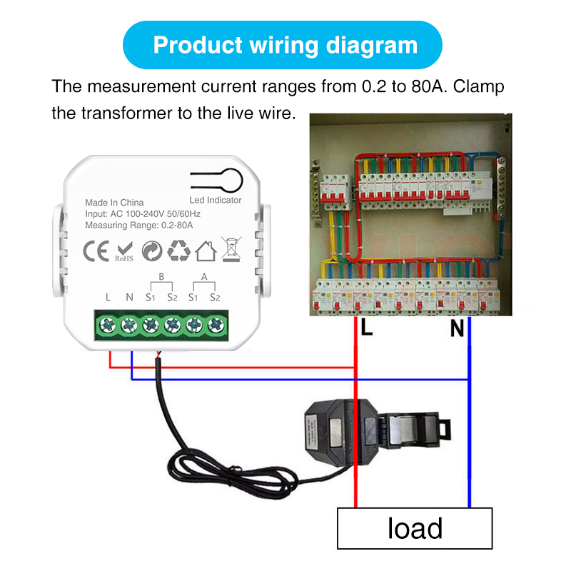 Tuya Smart Wifi Intelligent En - Smart Energy Monitor ulasan dan harga