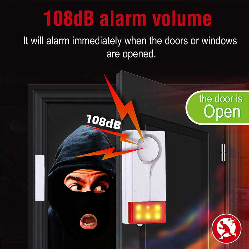 Anti-Theft Alarm 110db Loud Do - Door Window Sensor ulasan dan harga
