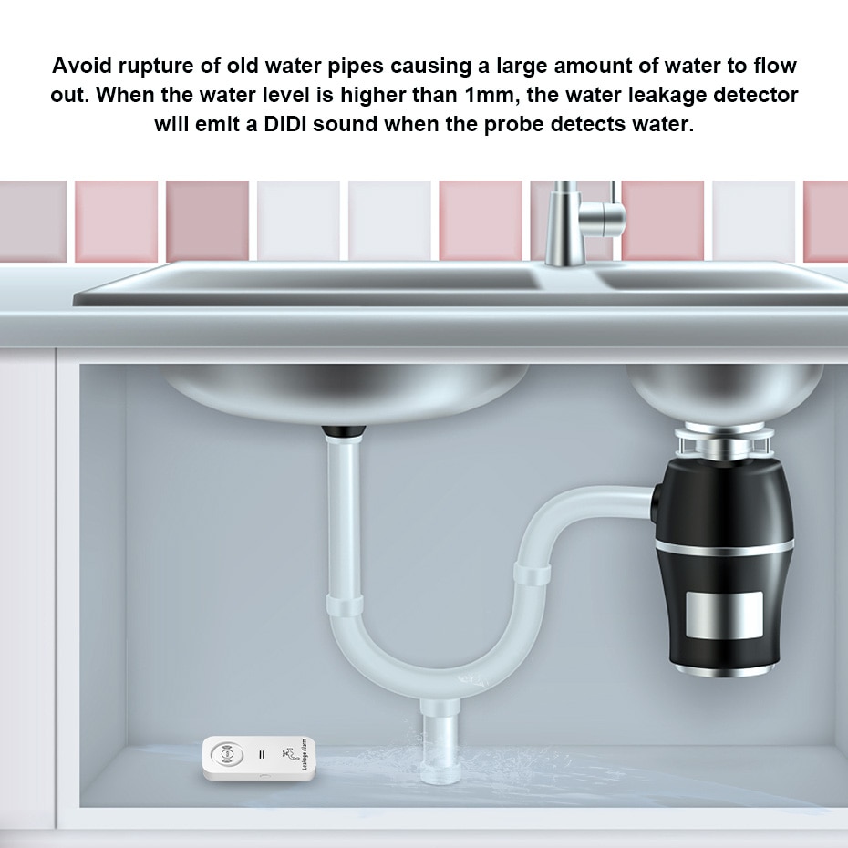 KERUI Wireless Water Sensor 90 - Wifi Water Leak Detector ulasan dan harga