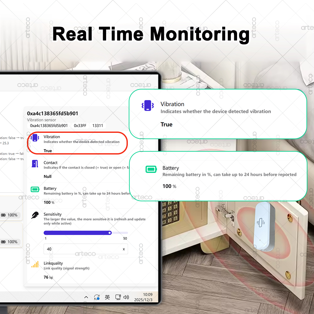 Smart ZigBee 3.0 Vibration Sen - Smart Home News ulasan dan harga