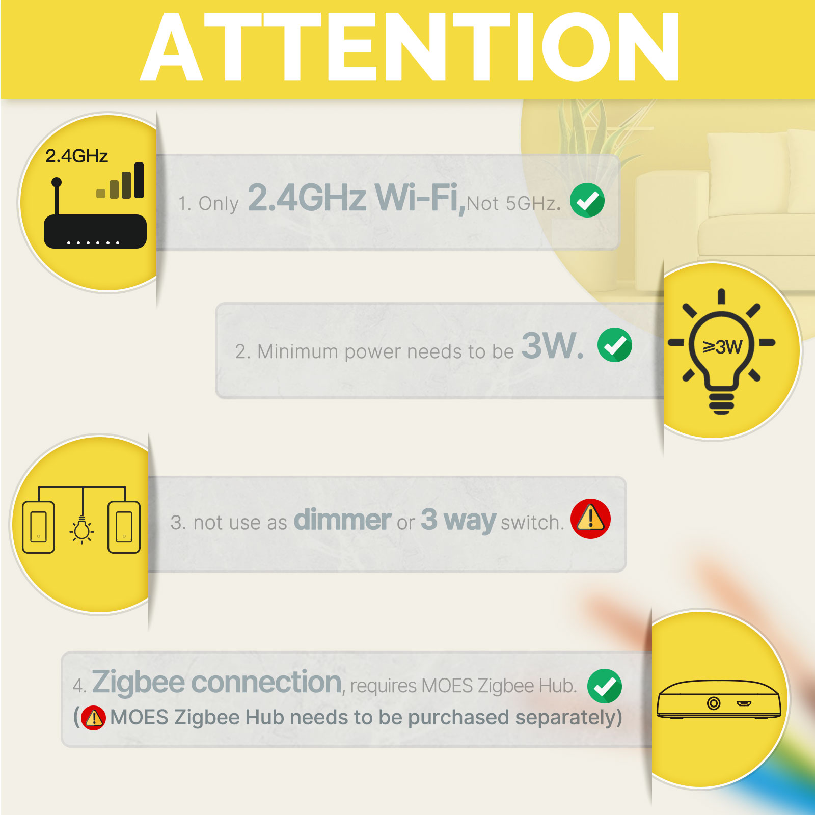 MOES US Standard Zigbee Smart  - Smart Light Switch ulasan dan harga