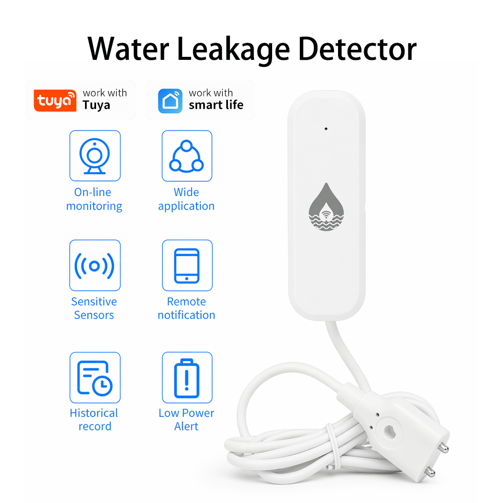 YFK WiFi/Zigbee Water Leakage  - Wifi Water Leak Detector ulasan dan harga