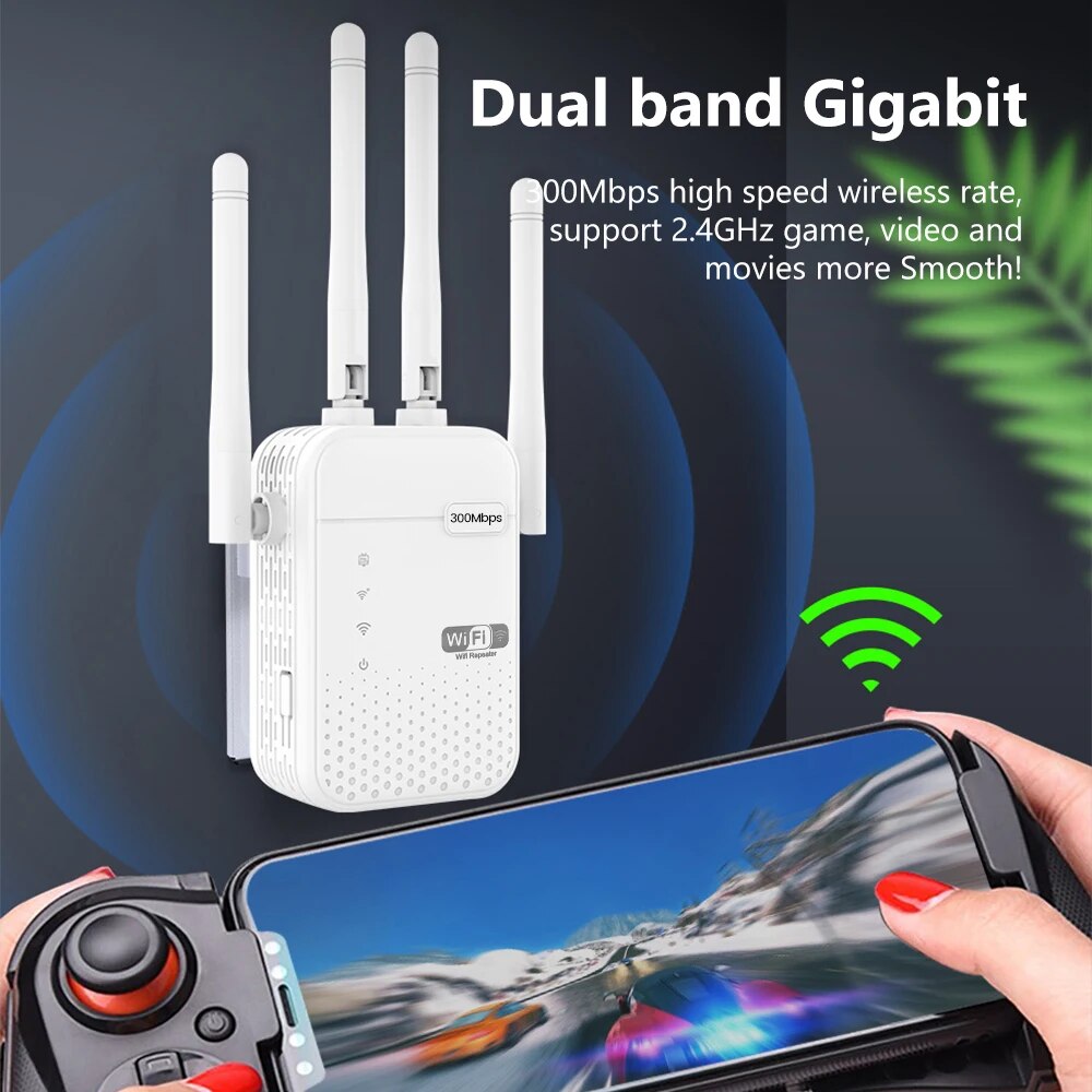 300Mbps Wireless WiFi Repeater - Smart Home Router ulasan dan harga