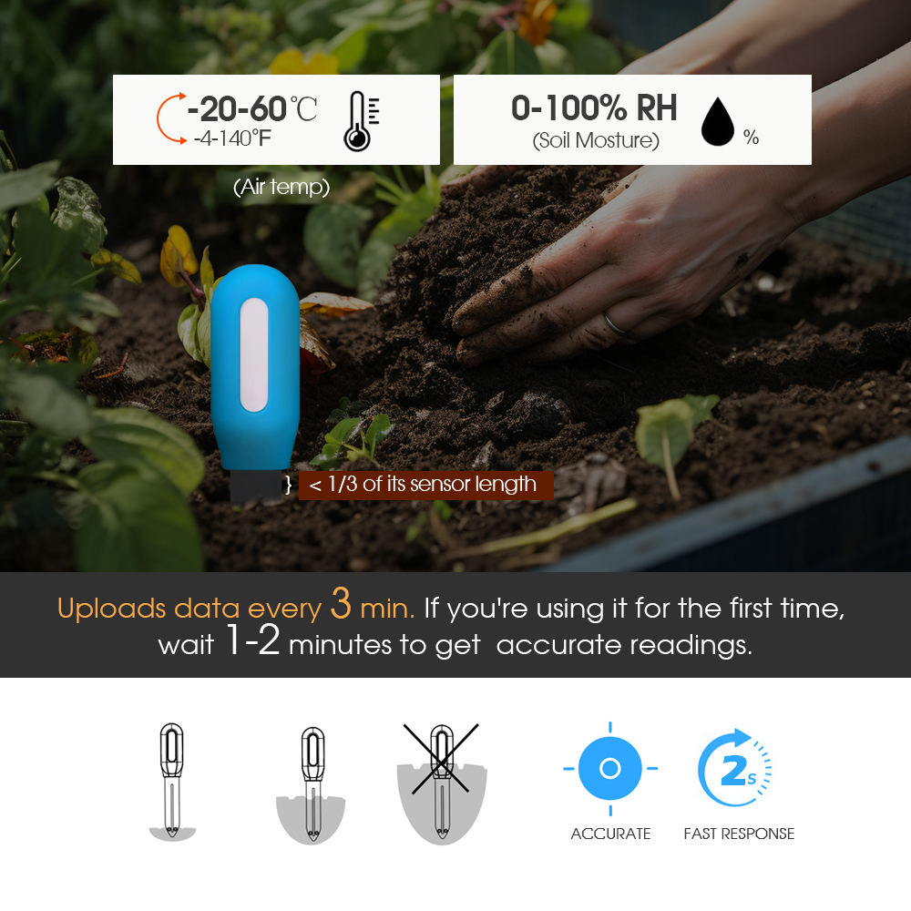 1PCS Tuya Zigbee Soil Sensor H - Smart Home Assistant ulasan dan harga