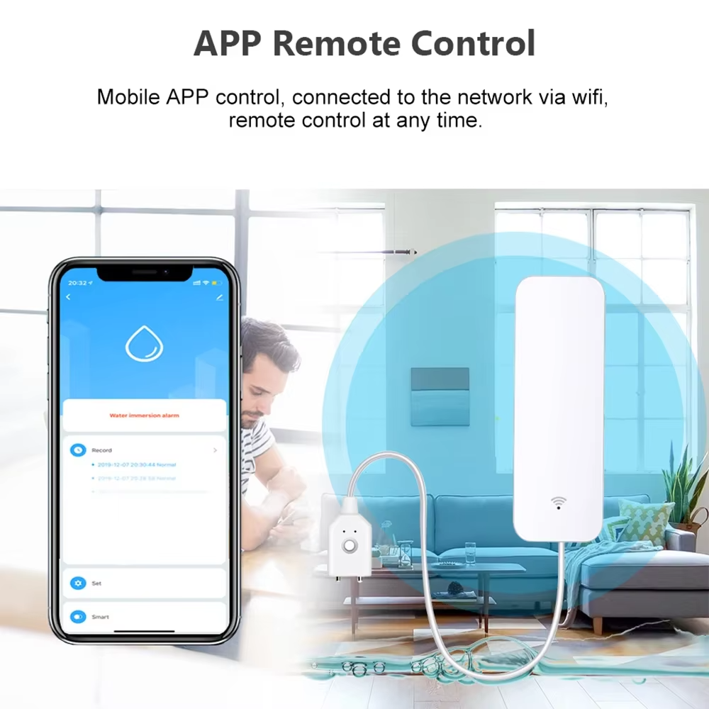 ZigBee WiFi Water Leak Sensor  - Wifi Water Leak Detector ulasan dan harga