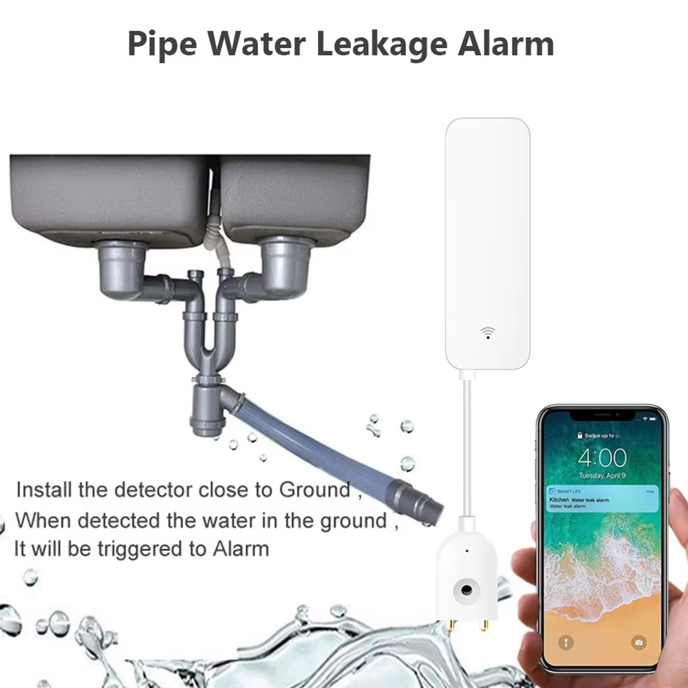 ZigBee WiFi Water Leak Sensor  - Wifi Water Leak Detector ulasan dan harga