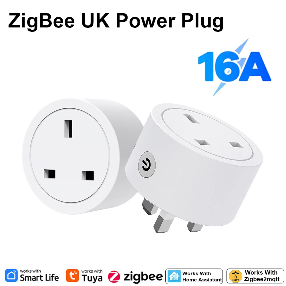 Zigbee Smart Plug 16A UK Socke - Smart Energy Monitor ulasan dan harga