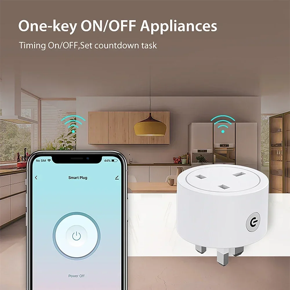 Zigbee Smart Plug 16A UK Socke - Smart Energy Monitor ulasan dan harga