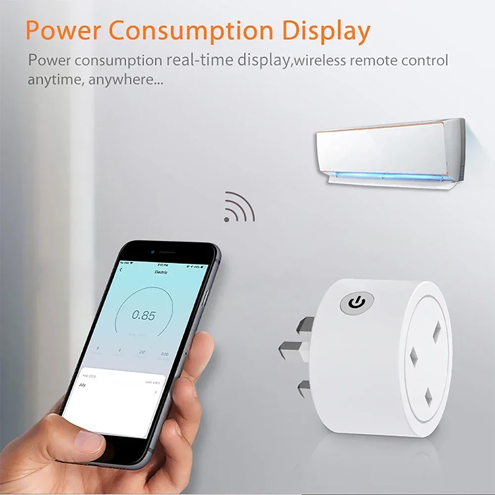 Zigbee Smart Plug 16A UK Socke - Smart Energy Monitor ulasan dan harga