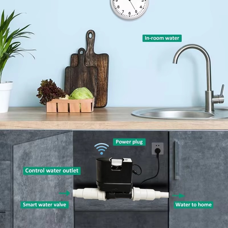 WiFi Smart Water Valve With Fl - Wifi Water Leak Detector ulasan dan harga