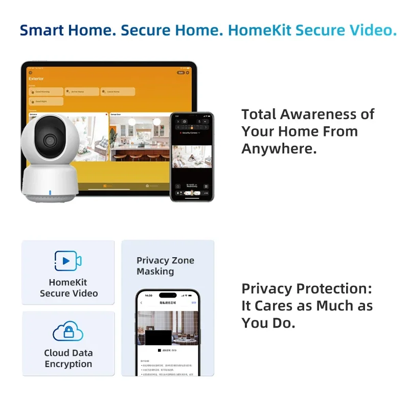 Original Aqara Smart Camera E1 - Smart Home Dashboard ulasan dan harga