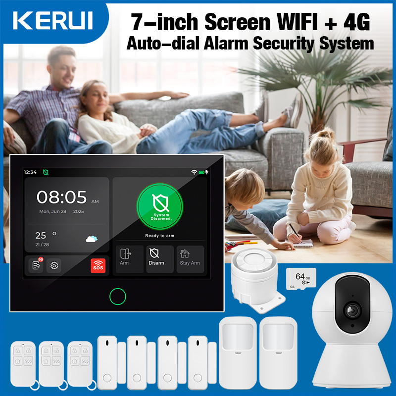 KERUI NEW 4G+WiFi Wireless Hom - Smart Home Dashboard ulasan dan harga