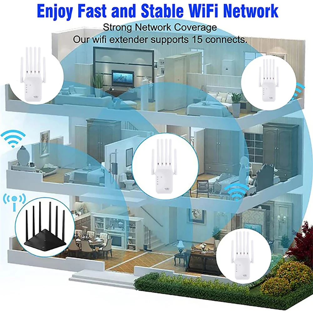 KEBIDUMEI 1200Mbps 2.4G&5GHz A - Smart Home Router ulasan dan harga