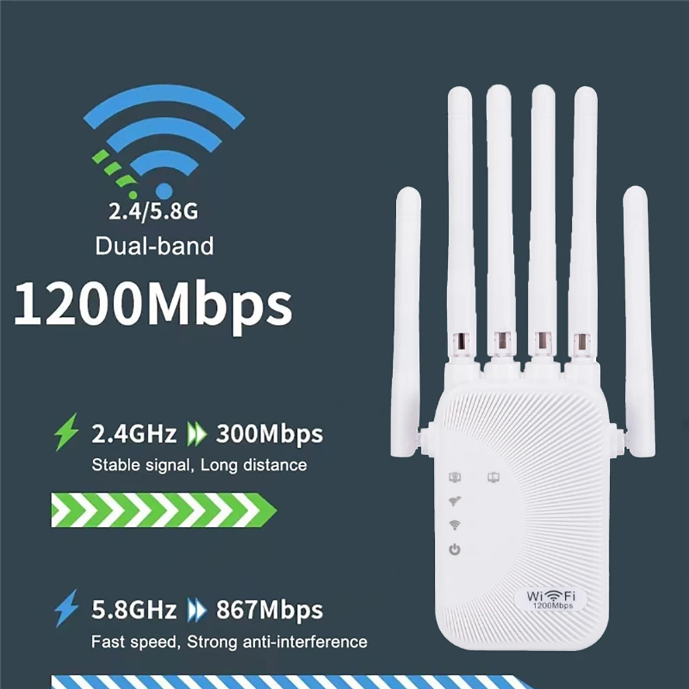 KEBIDUMEI 1200Mbps 2.4G&5GHz A - Smart Home Router ulasan dan harga