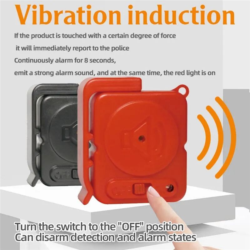 FULL-Vibration Alarm Sensors 1 - Door Window Sensor ulasan dan harga
