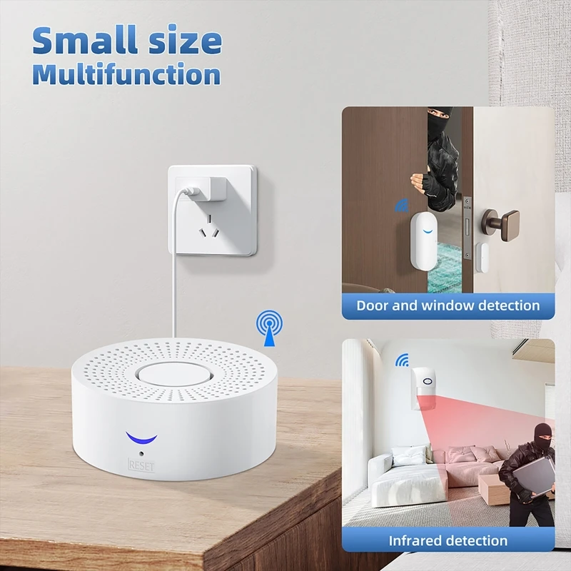 433MHz Smart Home Tuya WiFi Do - Door Window Sensor ulasan dan harga