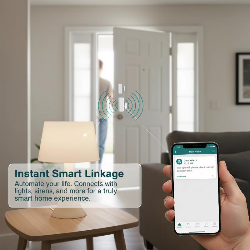 Smart Mini Door Window Sensor  - Door Window Sensor ulasan dan harga