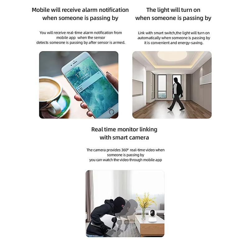 Smart PIR Motion Sensor WiFi Z - Smart Home Security ulasan dan harga