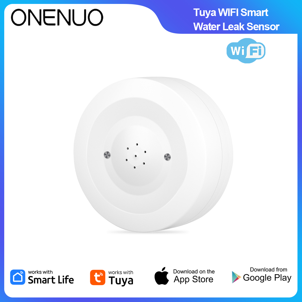 ONENUO WiFi Tuya Water Leak Se - Wifi Water Leak Detector ulasan dan harga