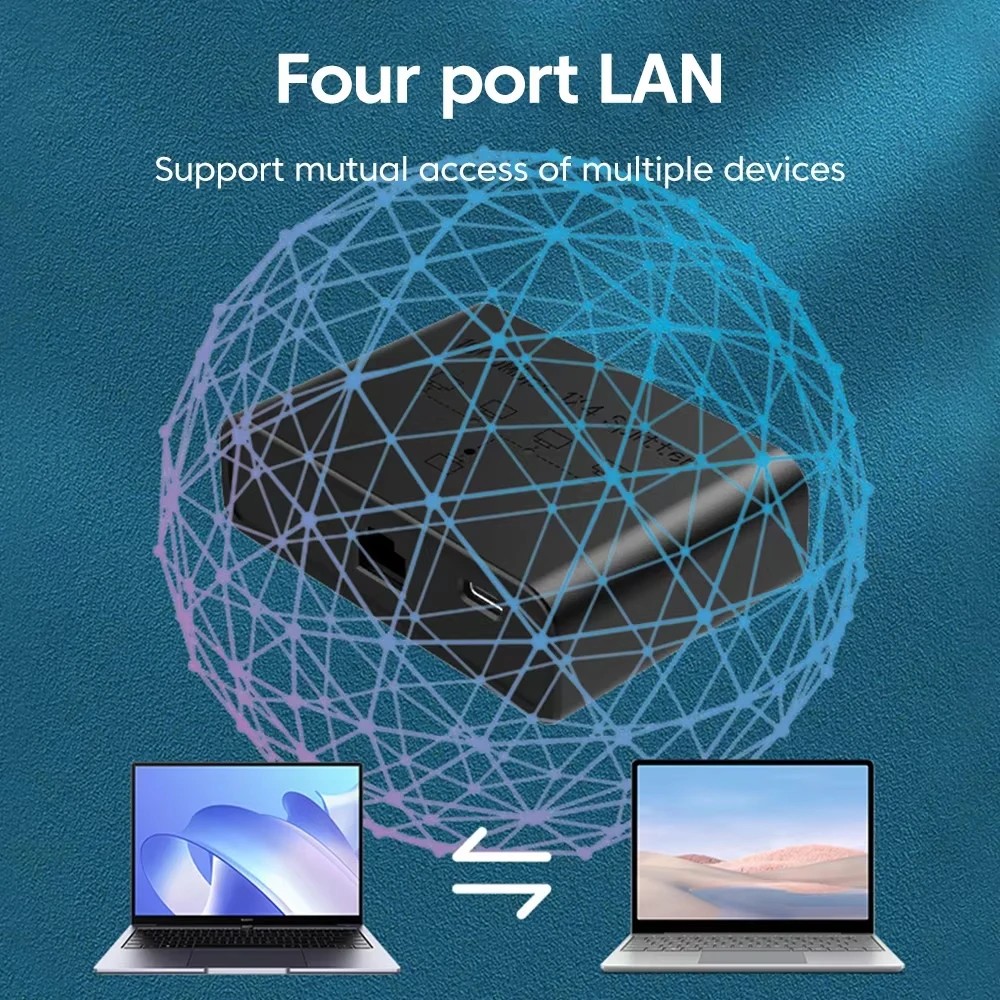 KEBIDU 5 Ports 1000Mbps Gigabi - Smart Home Router ulasan dan harga