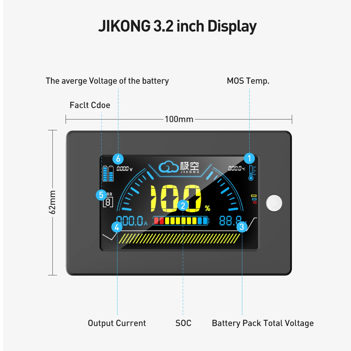 JIKONG V19 Display JKBMS 3.2 I - Smart Energy Monitor ulasan dan harga