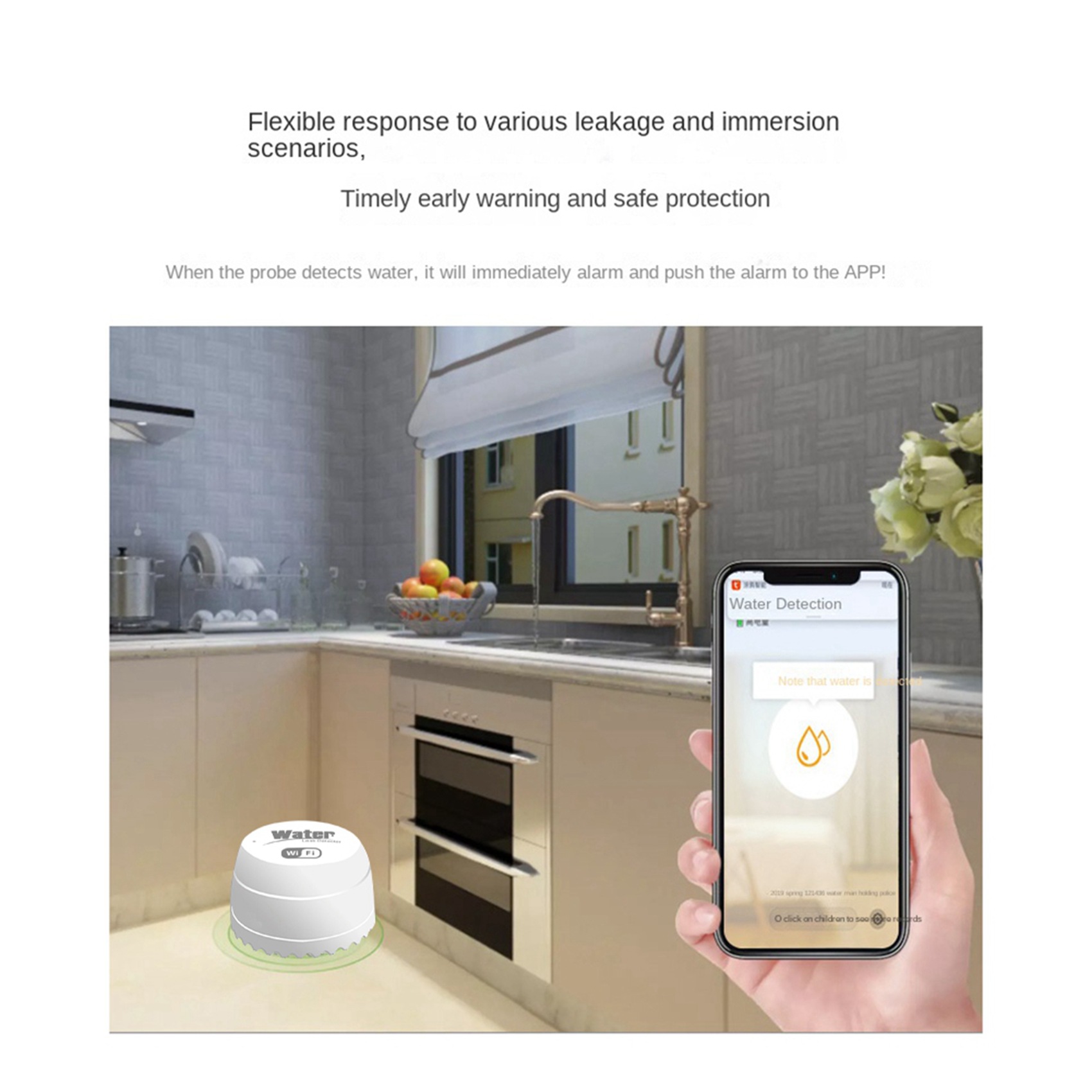 ABKW-3X Wifi Crow Smart Water  - Wifi Water Leak Detector ulasan dan harga