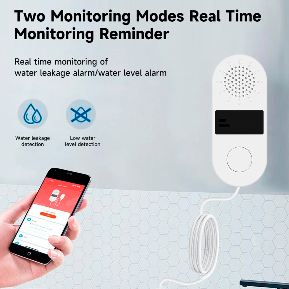 Tuya Wifi Water Leak Detector  - Wifi Water Leak Detector ulasan dan harga