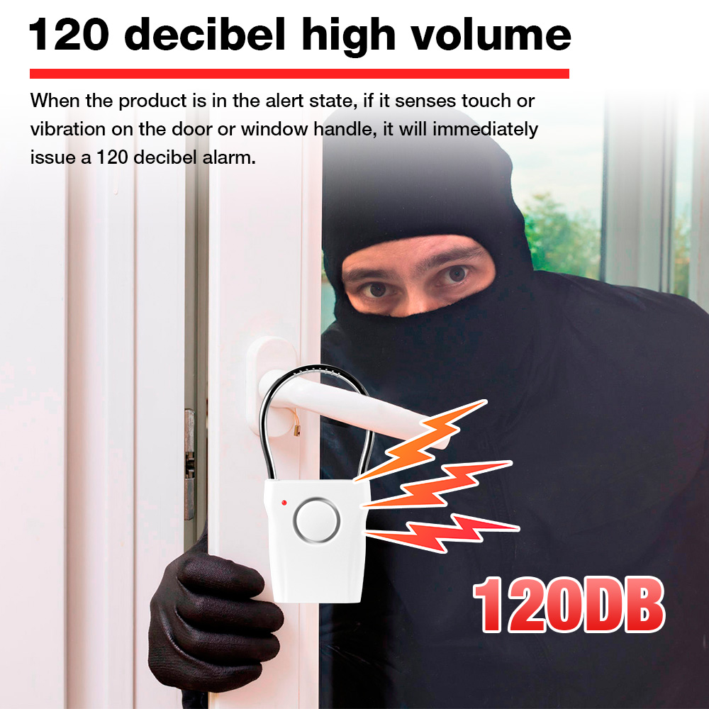 120dB Door Handle Alarm with A - Door Window Sensor ulasan dan harga