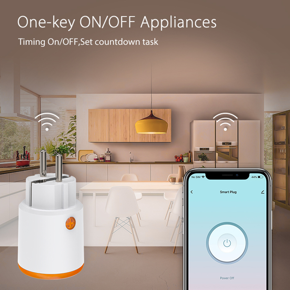 Smart Zigbee Plug Socket 3680W - Smart Energy Monitor ulasan dan harga