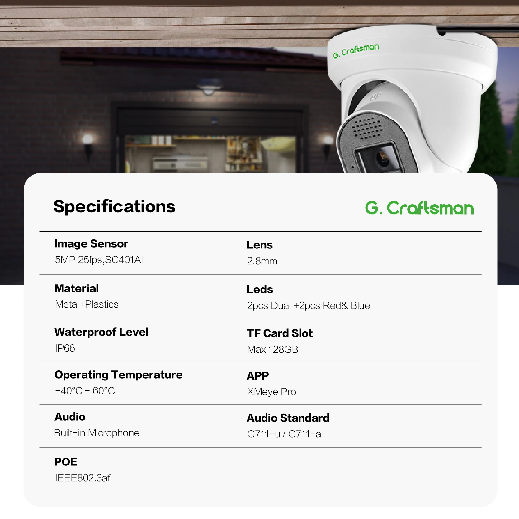 2026 New GX-DFD-M5C 5MP CMOS S - Security Ip Camera ulasan dan harga