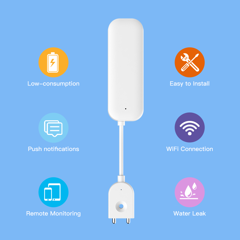 Tuya WiFi ZigBee Water Sensor  - Wifi Water Leak Detector ulasan dan harga