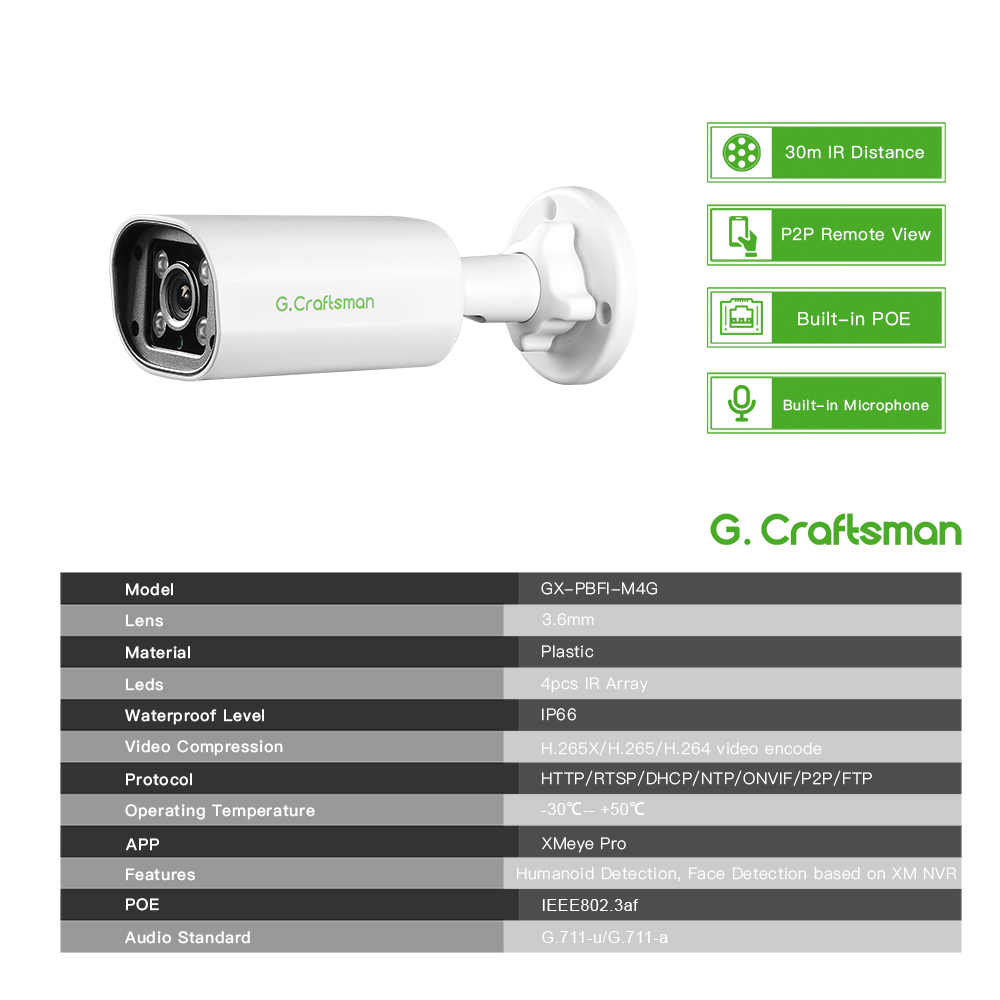 C GC PB 4MP POE IP Camera,Buil - Security Ip Camera ulasan dan harga