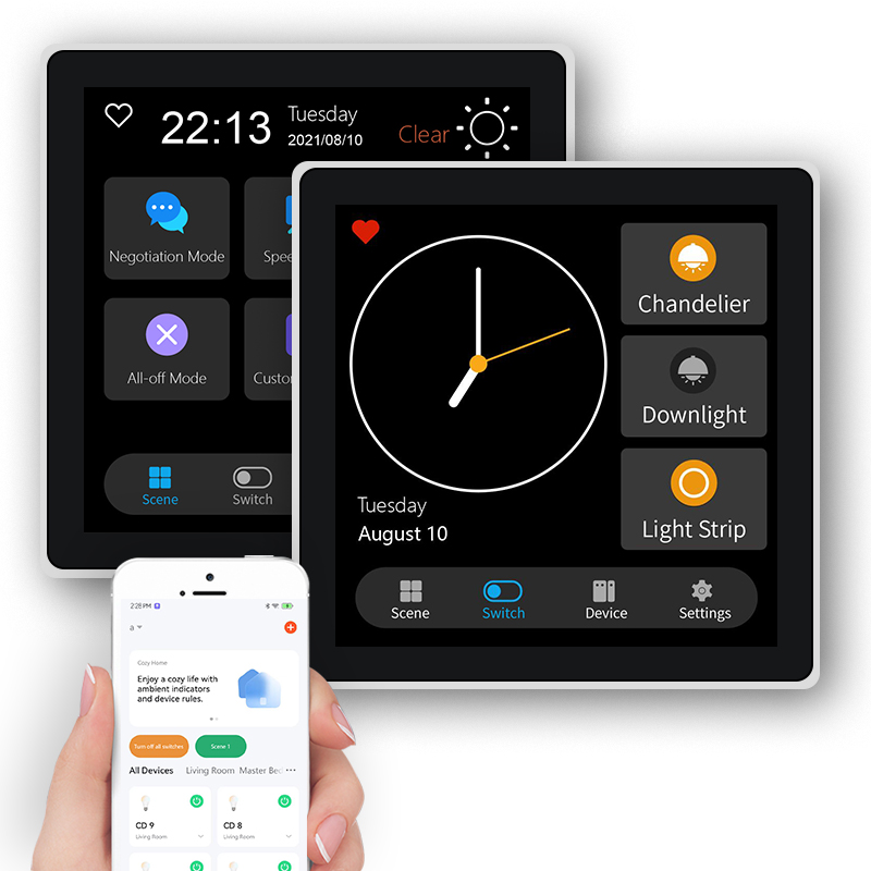 FUERS 4 Inch Touch Screen Mult - Smart Home Dashboard ulasan dan harga