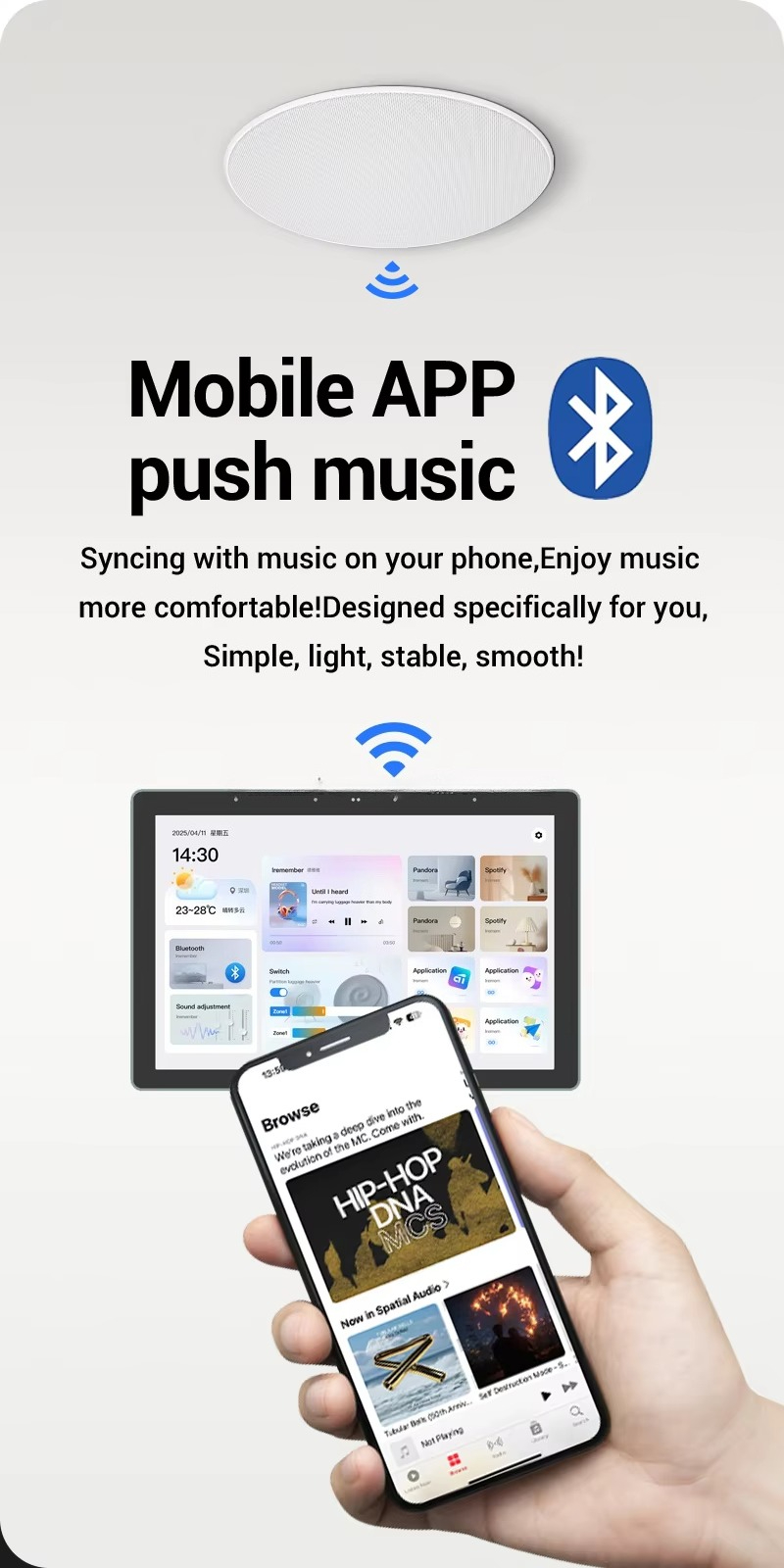 Smart Home 8-Inch Background M - Smart Home Ui ulasan dan harga