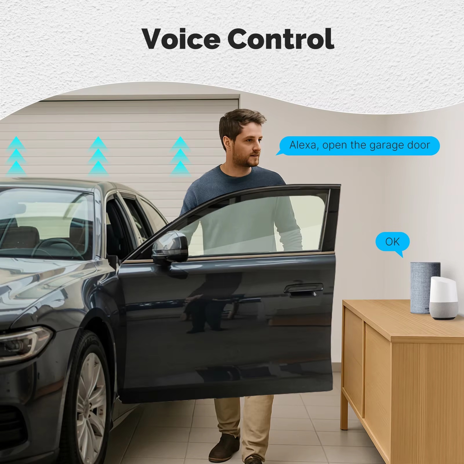 MOES Zigbee Garage Door Contro - Smart Home Assistant ulasan dan harga