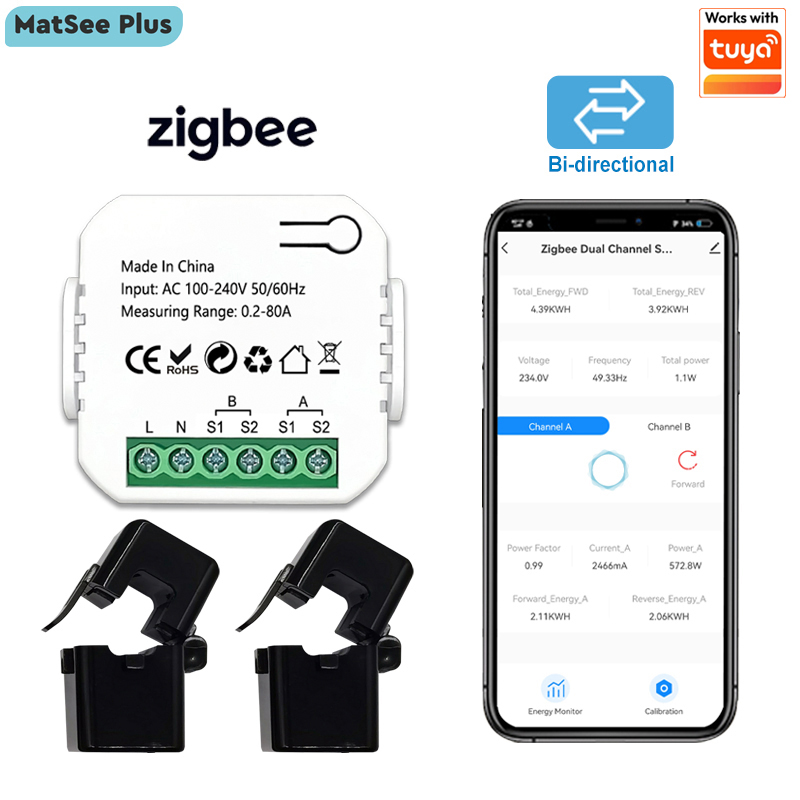 Smart ZigBee Energy Meter Bidi - Smart Energy Monitor ulasan dan harga
