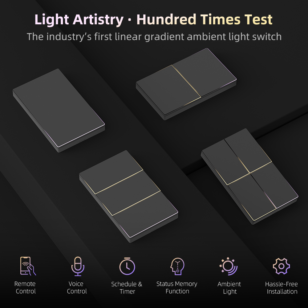 AVATTO 1/2/3/4 Gang WiFi Smart - Smart Light Switch ulasan dan harga