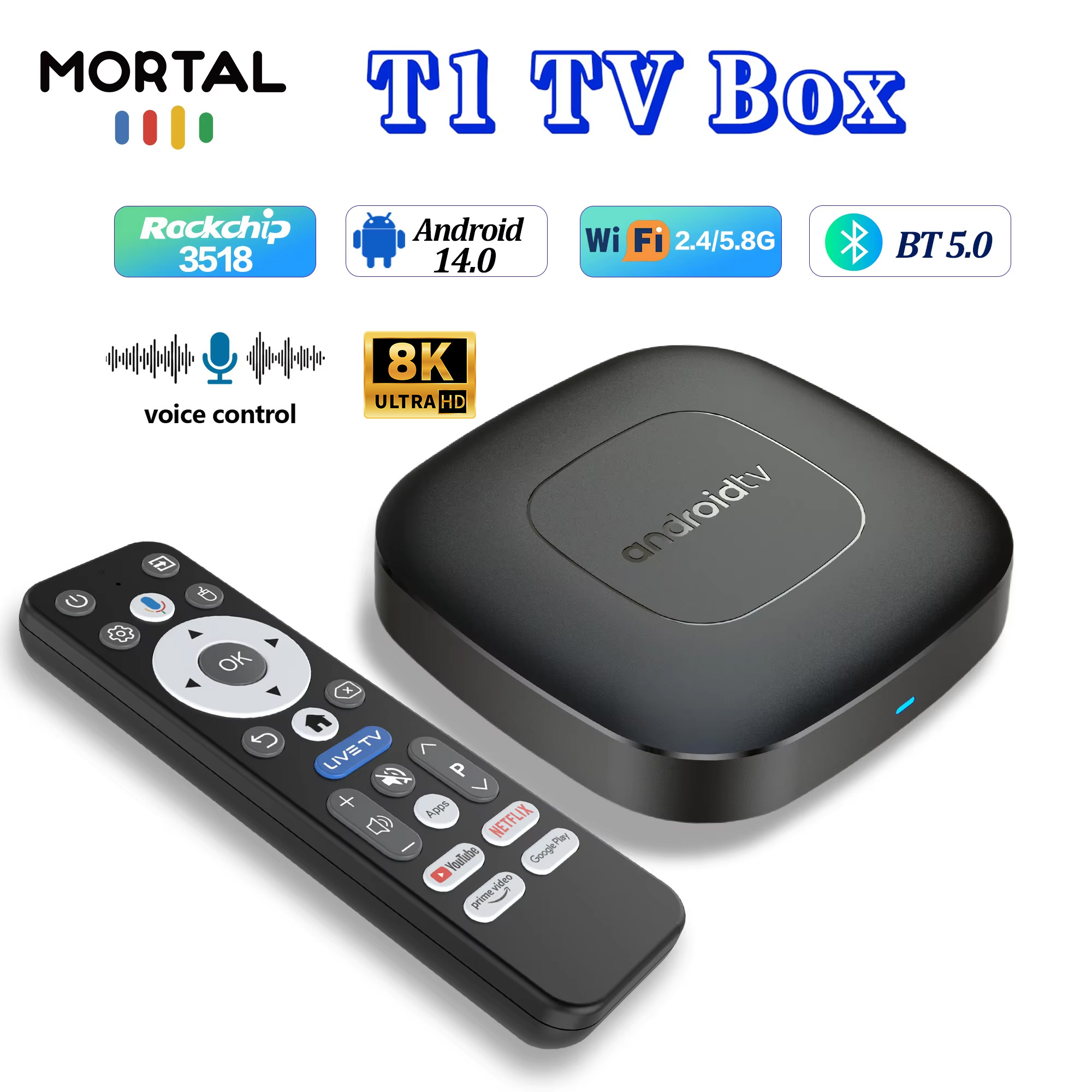 Smart TV Box T1 Android 14.0 R - Smart Home Ui ulasan dan harga